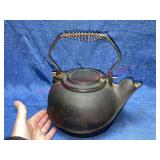 Vtg Cast iron tea kettle