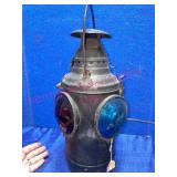 Antique Dressel 4-Way Railroad Switch Lantern