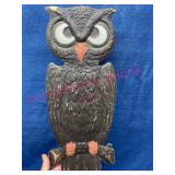 Vtg Germany Embossed Owl Die-Cut