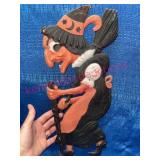 German Witch Die-Cut Decoration