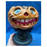 Pumpkin Lantern on Pedestal by Retro-Rudolphs