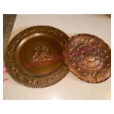 (K) Copper Wall Plaques w/ Intricate Designs