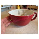 Longaberger Pottery Red 3-Cup Pitcher