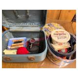 (B) Overnight Suitcase w/ Sewing Items