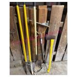 (BARN)ï¿½4 Tools: Axe-Wacker-Shovel-Digger