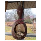 (BP) Decorative Gourd Birdhouse w/Tiny Birds