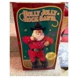(B) Holly Jolly Rock Santa Figurine w/Box