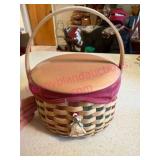 (K)ï¿½2003 Longaberger Christmas Basket w/Lid