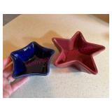 Longaberger Pottery Small Star Bowls