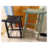 (BR2) 22in & 30in Wooden Stools