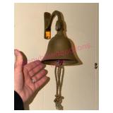 (K) Brass Wall Bell w/ Bracket