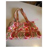 (K) Pink Vera Bradley Purse w/ Floral Patterns