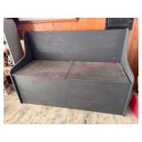 Lg Plywood Bench w/Storage in Garage