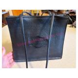 (K) Harley-Davidson Black Leather Purse