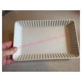 Longaberger Pottery Ivory Tray