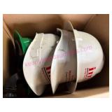 (G) 4 Hard Hats w/ Logos in Box