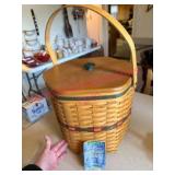 1997 Longaberger Snowflake Hostess Basket