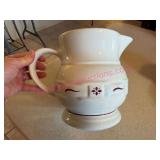 Longaberger Pottery Red 7in Pitcher