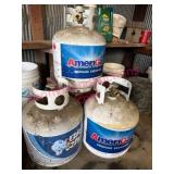 (BARN)ï¿½3 Propane Tanks Partially Full