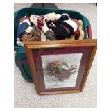 (B) Tote: Christmas Block Tree & Decor