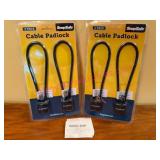 (LR)ï¿½4 New Gun Cable Padlocks $20 retail