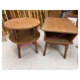 (B) 2 Mid-Century End Tables