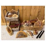 (B) Handmade Engraved Wooden Plaques & Misc