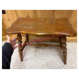 (BR1)ï¿½Wooden Stool w/Turned Legs