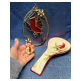 Cardinal-Themed Light Catcher-Spoon Rest-Hook
