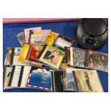 CD Player w/ CDs Including Various Artists