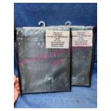 2-Pack New Sarina 5pc Blue Window Curtains #2