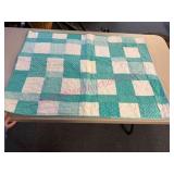 Baby Quilt w/Patchwork Design 2.5ft x 3ft