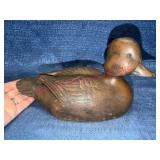 Signed Heavy Sculpture 10in Duck by J.A. Bavillet
