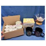 Chemex Coffeemaker & Assorted Mugs