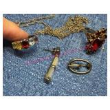 Sterling Silver Lot w/ Rings, Pin, Earring 17.3gTW