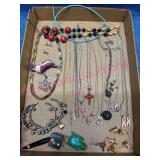 Jewelry Lot w/ Various Necklaces & Accessories