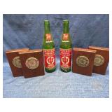 Indiana Hoosiers 7-Up Bottles & IU Bookends