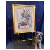 Framed Watercolor Still Life by D.K. Schulz