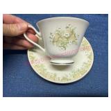 Lenox China Oxford Trellis Cup & Saucer