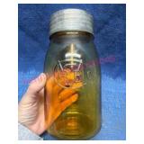 1976 Reproduction Amber Buffalo Ball Jar