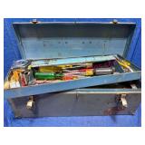 Steel Toolbox w/ Tools & Mini Plier Set