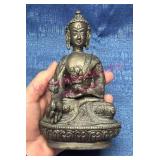 Buddha Sculpture in Metal Alloy