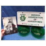 Ind Nurserymen License Plate-Bowls-West Baden Pic