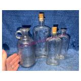 3 "Boots" & "White House Vinegar" Bottles