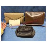 3 Purses by Various Designers