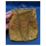 Walbaeg Hong Kong Gold Beaded Purse