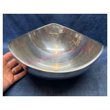 Nambe Bowl w/ Triangular Design