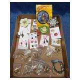 Jewelry w/ Earrings, Brooches & Pins