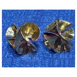 14k Gold Statement Earrings, 8g