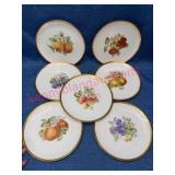7 Antique Bavaria Fruit Plates